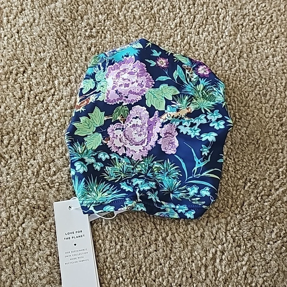 Janie and Jack girls UPF RECYCLED FLORAL SWIM HEADWRAP